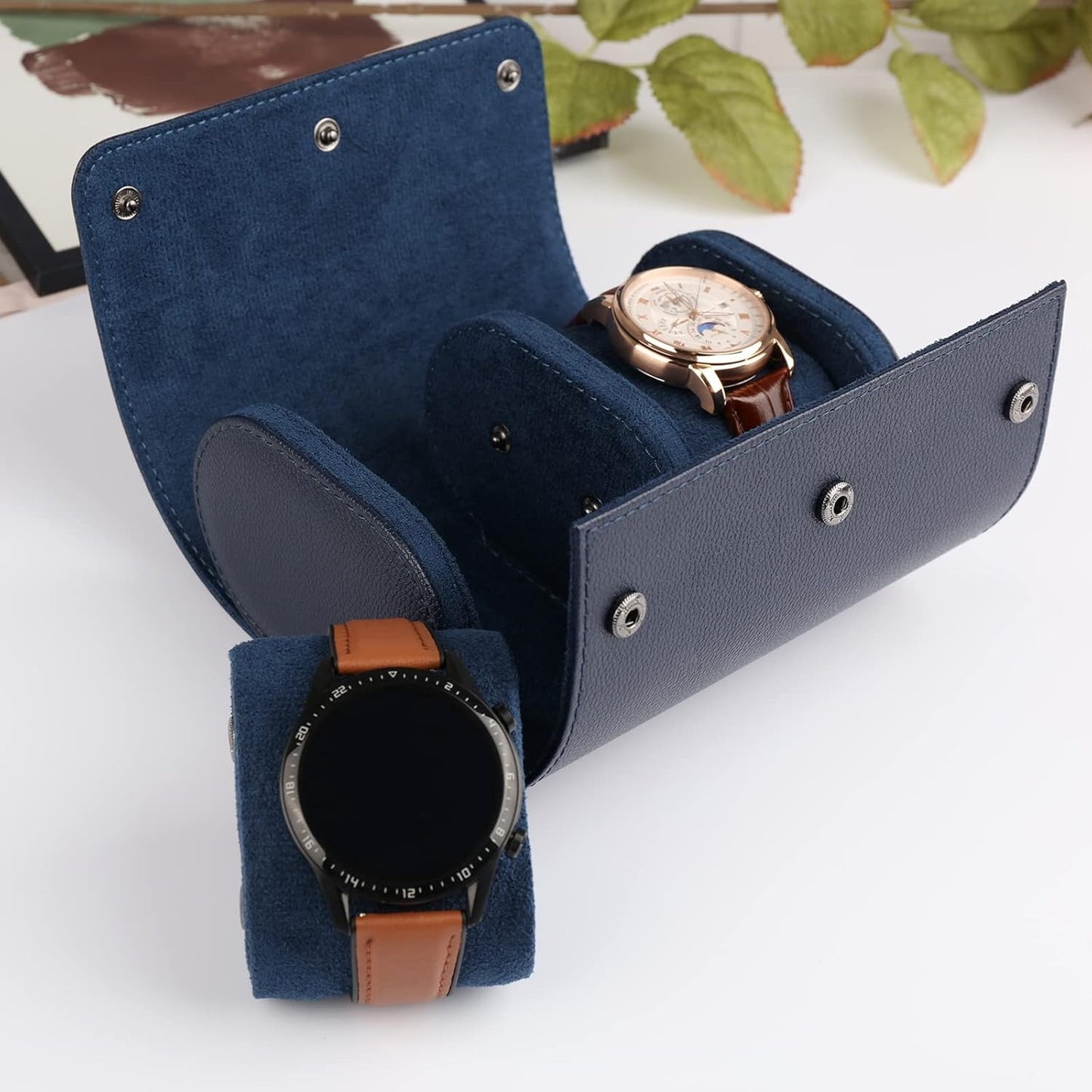 Premium 2 Slots Watch Travel Box