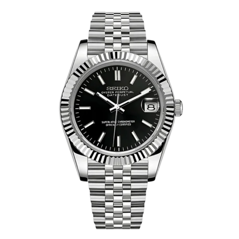 Seiko Mod Datejust - Black