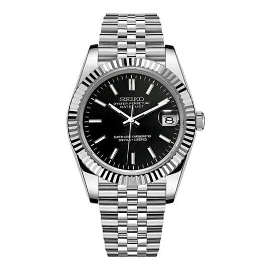 Seiko Mod Datejust - Black